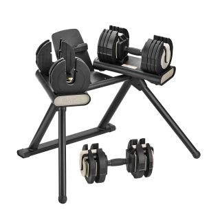 Adjustable Dumbbell CQS-10550 and rack